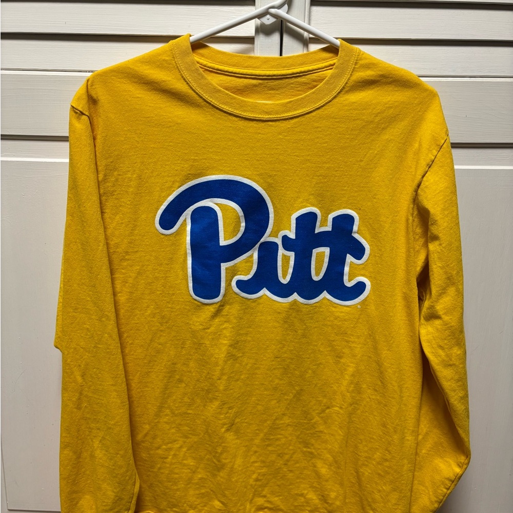 Knights Apparel Yellow and Blue Pitt Long Sleeve Tee